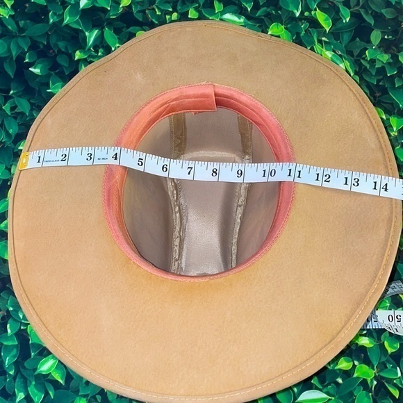 Western Wide Brim Embroidered Cowboy Fedora Hat - Picture 14 of 16